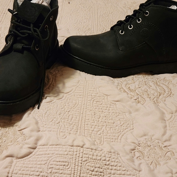 NEW Timberland Waterproof 6 inch Black  Nubuck 10.5 M Men’s /Hommes 95506 Boots - Picture 2 of 10